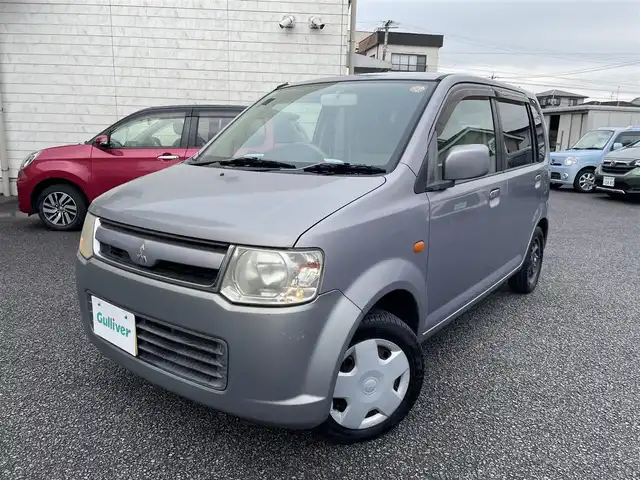 三菱 ｅＫワゴン M 大分県 2008(平20)年 8.4万km グレー ワンオーナー/全席パワーウィンドウ（オート機能）/左右電動格納ミラー/AIRBAG/純正オーディオ（CDデッキ）/パワーステアリング/運転席、助手席ダッシュボード付き/応急用タイヤ付き/PVガラス/soket付（120W)/フロアマット/ドアバイザー/ヘッドライトレベライザー/キーレスキー/保証書/スペアキー