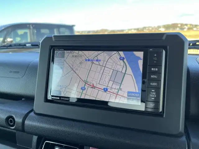 スズキ ジムニー XC 鳥取県 2024(令6)年 0.6万km シフォンアイボリーM ４WD・ターボ車/ツートンカラー/ホワイトルーフ/社外ナビ/フルセグ/DVD/CD/BT/ETC/前席シートヒーター/レーダークルーズコントロール/クルーズコントロール/レーンキープアシスト/LEDヘットライト/純正１６インチアルミホイール/アイドリングストップ/フロアマット