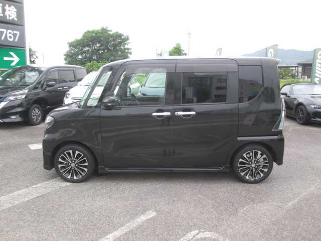 ダイハツ タント カスタム RS セレクション 広島県 2020(令2)年 3.7万km ブラックマイカメタリック 社外メモリーナビ/フルセグTV・BTオーディオ/シートヒーター/ハーフレザーシート/スマートアシスト/LEDオートライト/レーダークルーズコントロール/スーパーロングシートスライド/両側パワースライドドア/バックカメラ/ETC