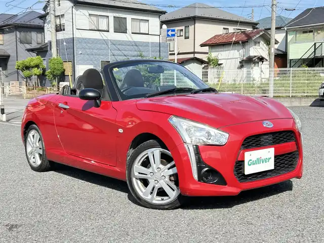 ダイハツ コペン ローブ 埼玉県 2014(平26)年 9.2万km マタドールレッドP ・電動オープン/・純正ナビフルセグTV/・BT　DVD CD/・シートヒーター/・スマートキー/・プッシュスタート/・LEDヘットライト/・純正16インチアルミ/・保証書/・取説