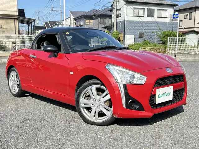 ダイハツ コペン ローブ 埼玉県 2014(平26)年 9.2万km マタドールレッドP ・電動オープン/・純正ナビフルセグTV/・BT　DVD CD/・シートヒーター/・スマートキー/・プッシュスタート/・LEDヘットライト/・純正16インチアルミ/・保証書/・取説