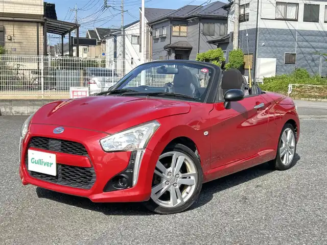 ダイハツ コペン ローブ 埼玉県 2014(平26)年 9.2万km マタドールレッドP ・電動オープン/・純正ナビフルセグTV/・BT　DVD CD/・シートヒーター/・スマートキー/・プッシュスタート/・LEDヘットライト/・純正16インチアルミ/・保証書/・取説