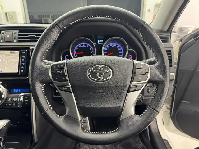 トヨタ マークＸ 250S 滋賀県 2019(平31)年 4.3万km ホワイトパールクリスタルシャイン 純正ナビ/SD/CD/DVD/Bluetooth/フルセグテレビ/バックカメラ/セーフティセンス/ETC/LEDライト/パワーシート/シートヒーター/コーナーセンサー/ドライブレコーダー/プッシュスタート/スマートキー