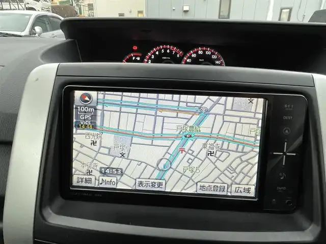 トヨタ ヴォクシー ZS 煌 埼玉県 2010(平22)年 7.1万km ブラック ワンオーナー/純正ナビTV/純正フリップダウンモニター/バックカメラ/ビルトインETC/プッシュスタート/パドルシフト/両側パワースライドドア/オートライト/ＨＩＤヘッドライト/革調シートカバー/取扱説明書/保証書付整備手帳