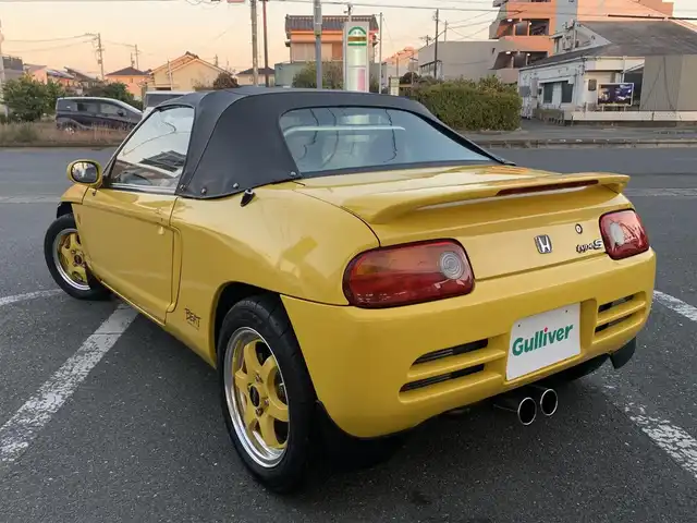 ホンダ ビート 静岡県 1991(平3)年 4.4万km カーニバルイエロー 取説・保証書/43276km 実走行/ESQUELETOシート/MUGEN無限スポーツサスペンションキット/レーシングSPARCOホイール/オートジュエルマフラー/MOMOステアリング/NSX純正ホーンボタン/インテグラ　チタンシフトノブ/タワーバー/ファッションバー/平成19年3月15日タイミングベルト交換/純正足回り有/純正アルミホイール有