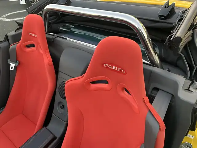 ホンダ ビート 静岡県 1991(平3)年 4.4万km カーニバルイエロー 取説・保証書/43276km 実走行/ESQUELETOシート/MUGEN無限スポーツサスペンションキット/レーシングSPARCOホイール/オートジュエルマフラー/MOMOステアリング/NSX純正ホーンボタン/インテグラ　チタンシフトノブ/タワーバー/ファッションバー/平成19年3月15日タイミングベルト交換/純正足回り有/純正アルミホイール有