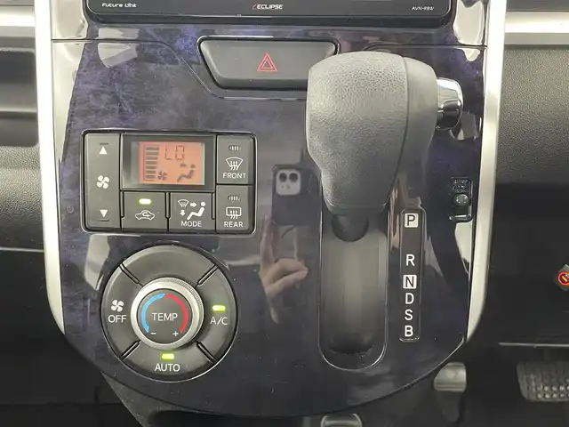 ダイハツ タント カスタム X トップED SA Ⅲ 大分県 2018(平30)年 10万km ブラックマイカメタリック 社外SDナビ（AVN-R8W）/Bluetooth/CD/DVD/フルセグ/全方位カメラ/両側パワースライドドア/ハーフレザーシートカバー/シートヒーター/ベンチシート/オートライト/オートマチックハイビーム/スマートキー/ETC/アイドリングストップ/プッシュスタート