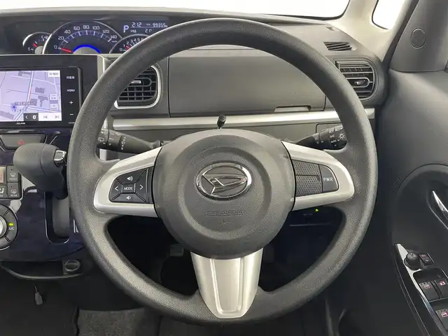 ダイハツ タント カスタム X トップED SA Ⅲ 大分県 2018(平30)年 10万km ブラックマイカメタリック 社外SDナビ（AVN-R8W）/Bluetooth/CD/DVD/フルセグ/全方位カメラ/両側パワースライドドア/ハーフレザーシートカバー/シートヒーター/ベンチシート/オートライト/オートマチックハイビーム/スマートキー/ETC/アイドリングストップ/プッシュスタート