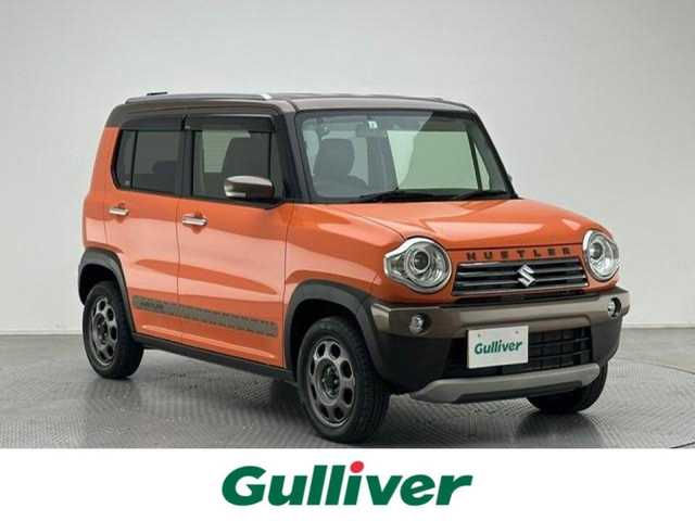 スズキ ハスラー ワンダラー 兵庫県 2019(平31)年 5.9万km パッションオレンジ/ウッディブラウン2トーンルーフ 純正ナビ/フルセグ CD DVD BT MSV/バックカメラ/衝突軽減ブレーキ/LDA/ビルトインETC/ルーフレール/ハーフレザーシート/シートヒーター/HIDヘッドライト/社外LEDフォグライト/オートライト/純正ドアバイザー/純正フロアマット/スマートキー