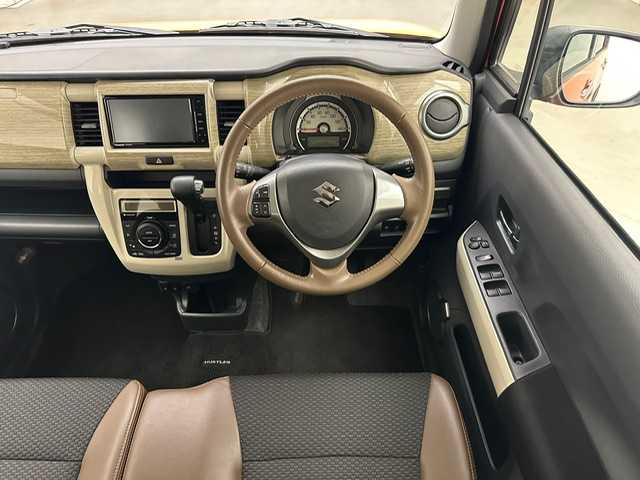 スズキ ハスラー ワンダラー 兵庫県 2019(平31)年 5.9万km パッションオレンジ/ウッディブラウン2トーンルーフ 純正ナビ/フルセグ CD DVD BT MSV/バックカメラ/衝突軽減ブレーキ/LDA/ビルトインETC/ルーフレール/ハーフレザーシート/シートヒーター/HIDヘッドライト/社外LEDフォグライト/オートライト/純正ドアバイザー/純正フロアマット/スマートキー