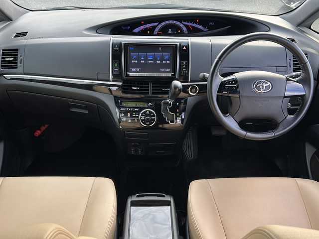 トヨタ エスティマ アエラス ベリーエディション 広島県 2015(平27)年 7.7万km ブラック 禁煙車/クルーズコントロール/純正8型ナビ（ナビSD欠品）/・フルセグ/CD/DVD/Bluetooth/SD/SDREC/バックカメラ/純正11型フリップダウンモニター（V11T-R62C）/革巻きステアリング/ステアリングスイッチ/HIDヘッドライト/フォグランプ/シートヒーター/合皮シート/純正ドアバイザー/純正フロアマット/純正１８インチアルミホイール