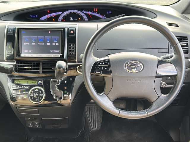 トヨタ エスティマ アエラス ベリーエディション 広島県 2015(平27)年 7.7万km ブラック 禁煙車/クルーズコントロール/純正8型ナビ（ナビSD欠品）/・フルセグ/CD/DVD/Bluetooth/SD/SDREC/バックカメラ/純正11型フリップダウンモニター（V11T-R62C）/革巻きステアリング/ステアリングスイッチ/HIDヘッドライト/フォグランプ/シートヒーター/合皮シート/純正ドアバイザー/純正フロアマット/純正１８インチアルミホイール