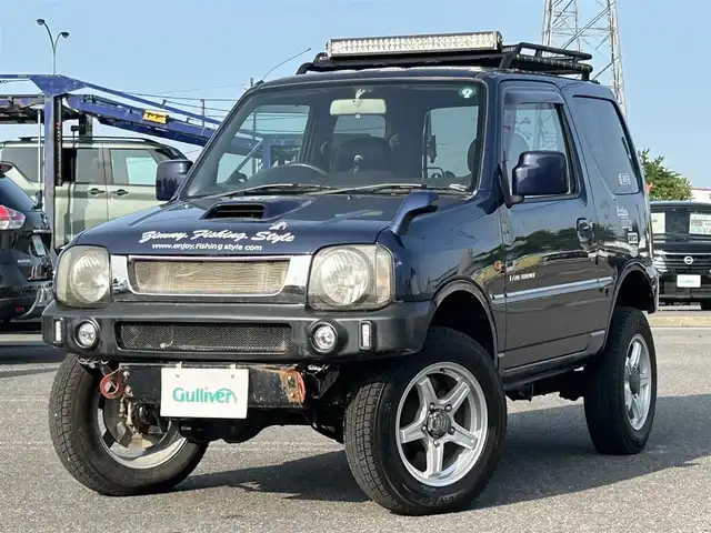 スズキ ジムニー ランドベンチャー 道央・札幌 2007(平19)年 10.4万km キャッツアイブルーメタリック ４WD/社外SDナビ/AM/FM/CD/DVD/ワンセグ/ハーフレザーシート/シートヒーター/ヘッドライトレベライザー/電格ミラー/社外LEDヘッドライト/リフトアップ/ミラーヒーター/リモコンキー