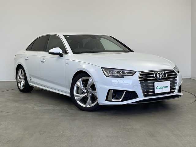 アウディ Ａ４ 45TFSIクワトロスポーツ 新潟県 2020(令2)年 5.2万km グレイシアホワイトメタリック Sライン/衝突軽減ブレーキ/レーダークルーズコントロール/純正ナビ/アラウンドビューモニター/フルセグTV/Bluetooth/DVD再生機能/ビルトインETC2.0/ドライブレコーダー/4WD/ハーフレザーシート/前席パワーシート/D席メモリシート/前席シートヒーター/パドルシフト/オートライト/LEDヘッドライト/オートブレーキホールド/前後コーナーセンサー/プッシュスタート/アイドリングストップ/純正フロアマット/保証書/取扱説明書
