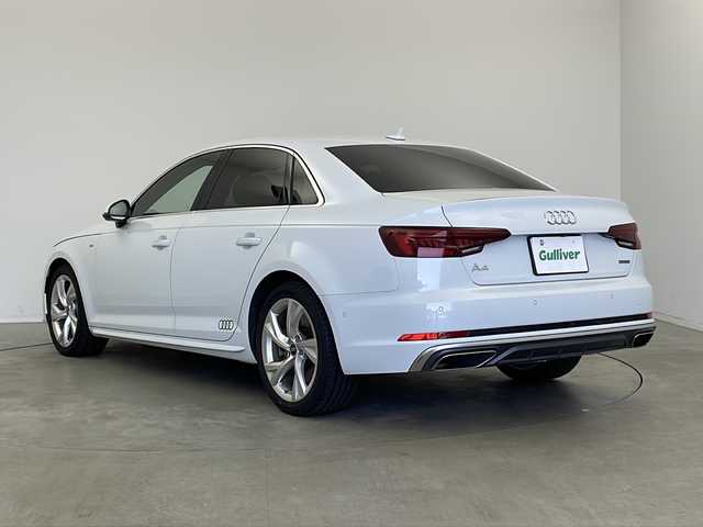 アウディ Ａ４ 45TFSIクワトロスポーツ 新潟県 2020(令2)年 5.2万km グレイシアホワイトメタリック Sライン/衝突軽減ブレーキ/レーダークルーズコントロール/純正ナビ/アラウンドビューモニター/フルセグTV/Bluetooth/DVD再生機能/ビルトインETC2.0/ドライブレコーダー/4WD/ハーフレザーシート/前席パワーシート/D席メモリシート/前席シートヒーター/パドルシフト/オートライト/LEDヘッドライト/オートブレーキホールド/前後コーナーセンサー/プッシュスタート/アイドリングストップ/純正フロアマット/保証書/取扱説明書