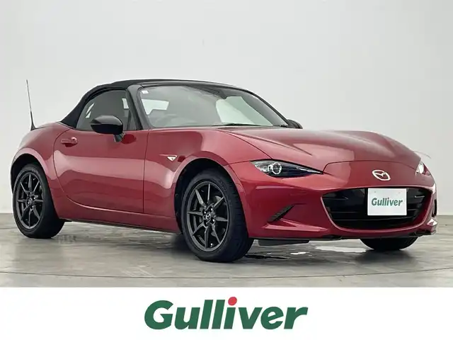 マツダ ロードスター S レザーパッケージ 滋賀県 2017(平29)年 2.8万km ソウルレッドプレミアムメタリック 純正ナビ/(CD/DVD/フルセグ/Bluetooth)/バックカメラ/レザーシート/シートヒーター/BSM/ETC/パドルシフト/リアスポイラー/ステアリングスイッチ/LEDヘッドライト/オートライト/スマートキー/プッシュスタート