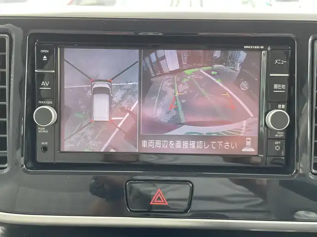日産 デイズ ルークス X 長崎県 2019(平31)年 4.9万km ブロッサムピンク 後席モニター/全方位カメラ/純正ナビ/（フルセグ・DVD・SD・BT・CD)/エマージェンシーブレーキ/オートライト/アイドリングストップ/両側パワースライドドア/スマートキー/ステアリングスイッチ/スペアキー/コーナーセンサー/純正フロアマット