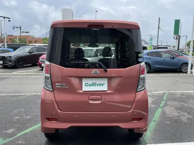 日産 デイズ ルークス X 長崎県 2019(平31)年 4.9万km ブロッサムピンク 後席モニター/全方位カメラ/純正ナビ/（フルセグ・DVD・SD・BT・CD)/エマージェンシーブレーキ/オートライト/アイドリングストップ/両側パワースライドドア/スマートキー/ステアリングスイッチ/スペアキー/コーナーセンサー/純正フロアマット