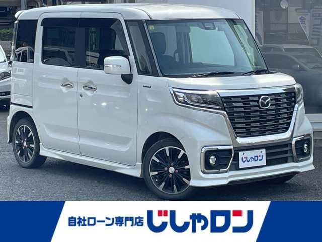 マツダ フレアワゴン カスタムスタイル ハイブリッド XS 埼玉県 2018(平30)年 13.4万km ピュアホワイトP (株)IDOMが運営する【じしゃロン川越店】の自社ローン専用車両になります。/こちらは現金またはオートローンご利用時の価格です。/自社ローンご希望の方は別途その旨お申付け下さい/社外ＳＤナビ　/バックカメラ　/ワンセグＴＶ　/両側パワースライドドア　/車線逸脱防止　/衝突安全軽減ブレーキ　/ウインカミラー　/フォグランプ　/オートライト　/ウインカミラー　/ドアバイザー　/スマートキー