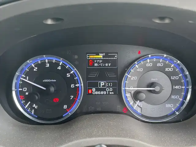 スバル レヴォーグ 1．6GT アイサイト 千葉県 2015(平27)年 8.7万km ギャラクシーブルーシリカ 社外メモリナビ/（TV/BT/FM/AM/CD/DVD）/バックカメラ/衝突被害軽減システム/車線逸脱警報/クルーズコントロール/横滑り防止装置/ETC/ドライブレコーダー/LEDヘッドライト/オートライト/ウィンカーミラー/電動格納ミラー/純正17インチAW/プッシュスタート/スマートキー/フロアマット/ドアバイザー/取扱説明書/保証書