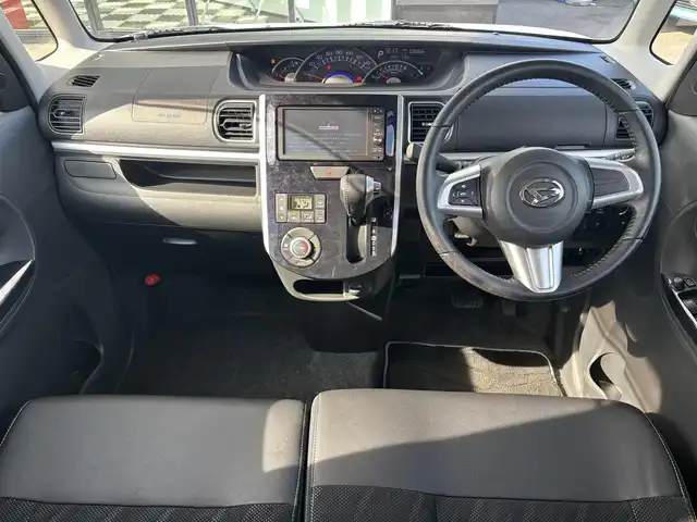 ダイハツ タント カスタム RS トップED SAⅡ 奈良県 2016(平28)年 6万km パールホワイトⅢ 純正ナ（NSZP-W66DE）/BT/CD/DVD/SD/USB/バックカメラ　/両側パワースライドドア　/ＥＴＣ　/ハーフレザーシート　/ＬＥＤヘッドライト　/オートライト　/衝突被害軽減システム　/スマートキー　/純正１５インチアルミホイール　/ベンチシート　/ＡＡＣ