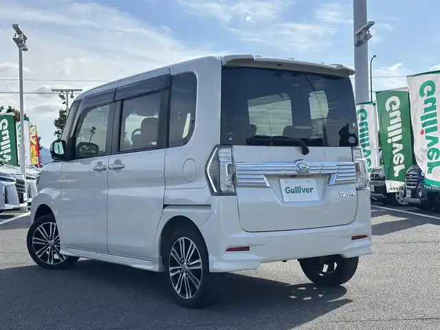 ダイハツ タント カスタム RS トップED SAⅡ 奈良県 2016(平28)年 6万km パールホワイトⅢ 純正ナ（NSZP-W66DE）/BT/CD/DVD/SD/USB/バックカメラ　/両側パワースライドドア　/ＥＴＣ　/ハーフレザーシート　/ＬＥＤヘッドライト　/オートライト　/衝突被害軽減システム　/スマートキー　/純正１５インチアルミホイール　/ベンチシート　/ＡＡＣ