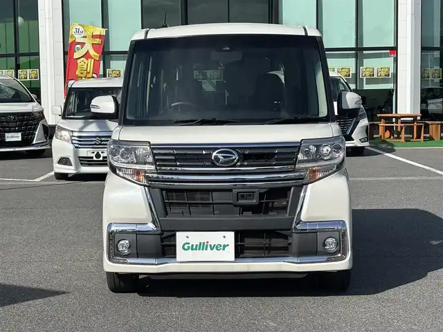 ダイハツ タント カスタム RS トップED SAⅡ 奈良県 2016(平28)年 6万km パールホワイトⅢ 純正ナ（NSZP-W66DE）/BT/CD/DVD/SD/USB/バックカメラ　/両側パワースライドドア　/ＥＴＣ　/ハーフレザーシート　/ＬＥＤヘッドライト　/オートライト　/衝突被害軽減システム　/スマートキー　/純正１５インチアルミホイール　/ベンチシート　/ＡＡＣ