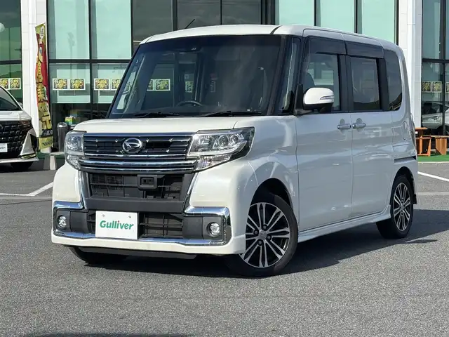 ダイハツ タント カスタム RS トップED SAⅡ 奈良県 2016(平28)年 6万km パールホワイトⅢ 純正ナ（NSZP-W66DE）/BT/CD/DVD/SD/USB/バックカメラ　/両側パワースライドドア　/ＥＴＣ　/ハーフレザーシート　/ＬＥＤヘッドライト　/オートライト　/衝突被害軽減システム　/スマートキー　/純正１５インチアルミホイール　/ベンチシート　/ＡＡＣ