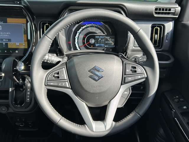 スズキ ハスラー HYBRID X ターボ 岐阜県 2024(令6)年 0.1千km フェニックスレッドパール/ガンメタリック2トーンルーフ 登録時走行距離7km/ディスプレイオーディオ/フルセグテレビ/全方位カメラ/Blue tooth・CD・DVD/デュアルカメラブレーキサポート/コーナーセンサー後方/ＬＥＤヘッドライト/フォグランプあり/オートライト/レーダークルーズコントロール/レーンキープアシスト/シートヒーター前席/純正１５アルミホイール/プッシュスタート/スマートキー/ターボ車