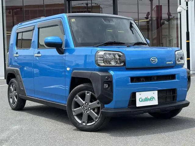 ダイハツ タフト G ターボ 宮城県 2020(令2)年 5.1万km スプラッシュブルーM 登録時走行距離50286km/純正オーディオディスプレイ【USB・AM/FM】/ガラスルーフ/ドラレコ/全方位/ドアバイザー/純正AW15インチ/純正フロアマット