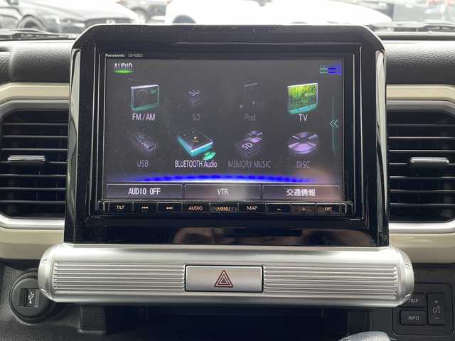 スズキ クロスビー HYBRID MZ 長野県 2020(令2)年 4.2万km キャラバンアイボリーパールメタリック/ブラック 2トーンルーフ 純正Panasonic製SDナビ（CN-RZ853）/FM・AM・DVD・CD・フルセグTV・USB/Bluetooth Audio/アラウンドビューモニター/バックカメラ/衝突被害軽減ブレーキ/クルーズコントロール/前席シートヒーター/革巻きステアリング/アイドリングストップ/コーナーセンサー/純正フロアマット/パドルシフト/LEDヘッドライト/オートライト/フォグランプ/プッシュスタート/スマートキー/スペアキー/ドアバイザー/ETC
