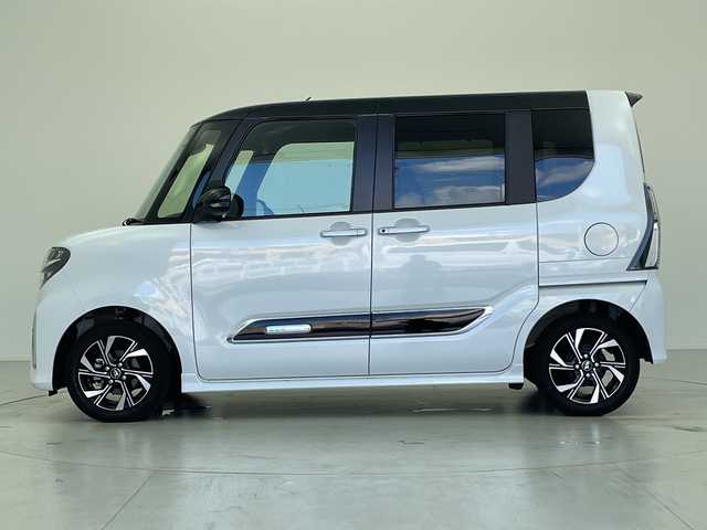 ダイハツ タント カスタム X スタイルセレクション 広島県 2021(令3)年 3.5万km ブラックマイカメタリック/シャイニングホワイトパール 社外ナビ/・ワンセグテレビ/バックカメラ/両側パワースライドドア/衝突軽減ブレーキ/前後コーナーセンサー/前方ドライブレコーダー/ETC/LEDヘッドライト/シートヒーター/ハーフレザーシート