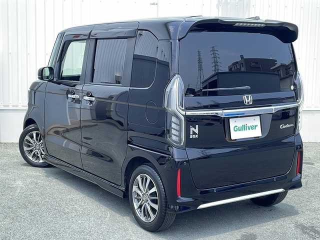 ホンダ Ｎ ＢＯＸ カスタム L 三重県 2021(令3)年 4.7万km クリスタルブラックパール 純正ナビ(AM/FM/CD/DVD/TV/BT)/フルセグTV/バックカメラ/片側パワースライドドア/コーナーセンサー/前席シートヒーター/USB給電/リヤサンシェード/前方ドライブレコーダー/ステアリングリモコン/衝突軽減ブレーキ/レーンキープアシスト/横滑り防止/オートハイビーム/スペアキー/LEDヘッドライト/電動格納ミラー/禁煙車