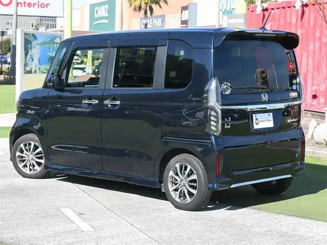 ホンダ Ｎ ＢＯＸ カスタム L 千葉県 2021(令3)年 4.1万km ミッドナイトブルービームM ホンダセンシング/・衝突軽減ブレーキ（CMBS）/・車線維持支援システム（LKAS）/・アダプティブクルーズコントロール（ACC）/・後方誤発進抑制機能/・誤発進抑制機能/左パワースライドドア/右イージークローザードア/純正SDナビ/地デジTV/【DVD/CD再生機能　Bluetooth接続】/バックカメラ/ドライブレコーダー（前後撮影）/前席シートヒーター/ETC/LEDヘッドライト/フォグライト/ウインカーミラー/リアコーナーセンサー/純正14インチアルミホイル/サイド/カーテンエアバッグ/スマートキー