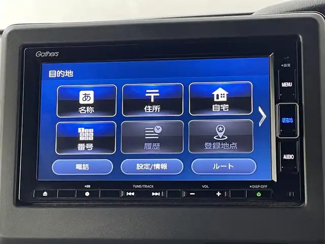 ホンダ Ｎ ＢＯＸ カスタム G L ターボ ホンダセンシング 道央・札幌 2019(令1)年 4.4万km クリスタルブラックパール ・４WD/・Gathersナビゲーション（VXM-240VFi）/　CD/DVD/フルセグ/SD/USB/BT/iPod/・ビルトインETC/・バックカメラ/・純正前方録画ドライブレコーダー/・両側パワースライドドア/・ホンダセンシング/・レーダークルーズコントロール/・レーンキープアシスト/・横滑り防止装置/・衝突軽減ブレーキ/・先行車発進通知/・ロードサインアシスト/・ハーフレザーシート/・前席シートヒーター/・純正フロアマット/・LEDヘッドライト/・オートライト/・スマートキー/・プッシュスタート/・純正AW15インチ/・MTモード付AT/・後方パーキングソナー/・革巻きステアリング/・スイテアリングスイッチ/・フロントフォグライト/・ドアバイザー/・チップアップシーート