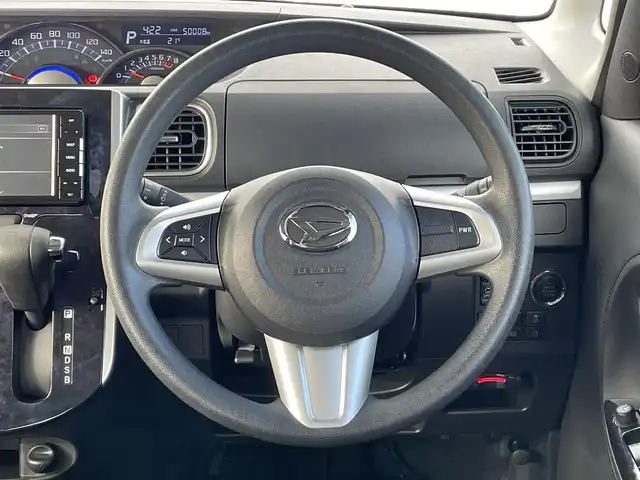 ダイハツ タント カスタム X トップED SA Ⅲ 福岡県 2018(平30)年 5万km パールホワイトⅢ スマートアシスト/衝突軽減/レーンアシスト/コーナーセンサー/社外ナビ（ＣＮ－ＲＡ０５ＷＤ）/フルセグTV/CD/DVD/BT/SD/AM/FM/バックカメラ/左パワースライドドア/D席シートヒーター/ＬＥＤオートライト/オートハイビーム/フォグランプ/アイドリングストップ/ハンドルリモコン/純正１４アルミ/ETC/電格ミラー/ロールサンシェード