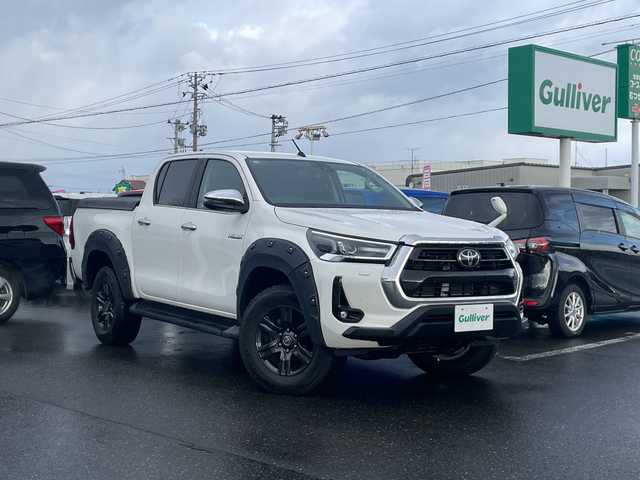トヨタ ハイラックス Z 青森県 2020(令2)年 3万km スーパーホワイトⅡ ・フルセグ/ナビ/CD/DVD/FM・AM/BT/・ETC2.0/・コーナーセンサー（前後）/・デフロック/・レーンアシスト/・横滑り防止/・クルーズコントロール（追従有り）/・パーキングアシスト/・純正アルミホイール/・バックカメラ/・４WD/・プッシュスタート