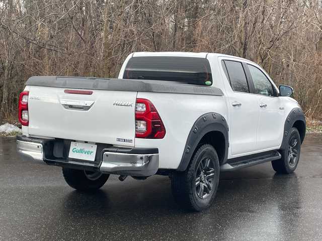 トヨタ ハイラックス Z 青森県 2020(令2)年 3万km スーパーホワイトⅡ ・フルセグ/ナビ/CD/DVD/FM・AM/BT/・ETC2.0/・コーナーセンサー（前後）/・デフロック/・レーンアシスト/・横滑り防止/・クルーズコントロール（追従有り）/・パーキングアシスト/・純正アルミホイール/・バックカメラ/・４WD/・プッシュスタート