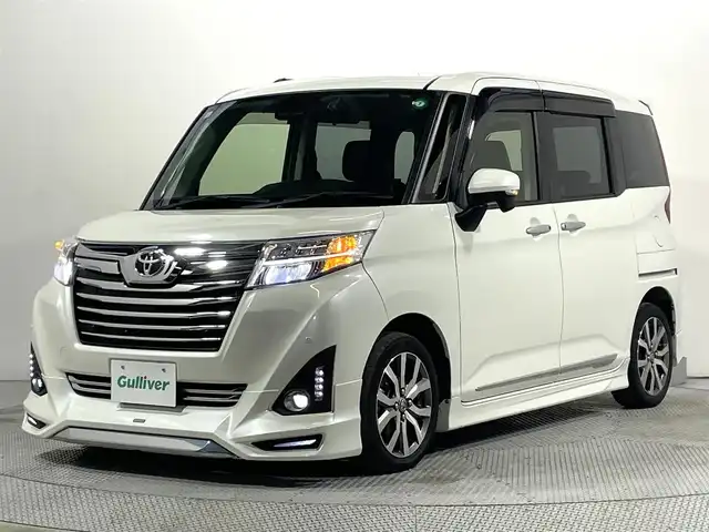 トヨタ ルーミー カスタムG－T 大阪府 2019(令1)年 3.4万km パールホワイトⅢ モデリスタエアロ 純正9incナビTV バックカメラ 両側パワースライドドア クルーズコントロール 衝突軽減ブレーキ レーンアシスト スマートキー プッシュスタート アイドリングストップ オートライト ETC