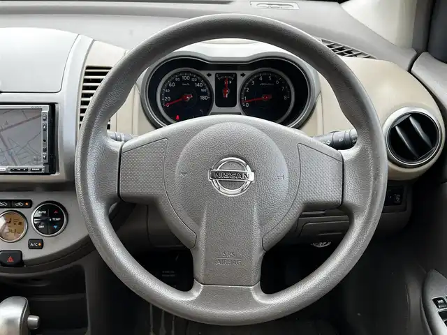 日産 ノート 15E FOUR 道央・札幌 2006(平18)年 14.7万km トワイライトグレー ４WD/社外HDDナビ/AM/FM/CD/ワンセグ/コーナーセンサー/スマートキー/LEDヘッドライト/オートライト/フォグランプ/電動格納ミラー/純正フロアマット/ドアバイザー/社外AW付冬タイヤ積込/175/65/R14/2020年/山5mm