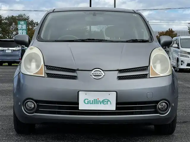 日産 ノート 15E FOUR 道央・札幌 2006(平18)年 14.7万km トワイライトグレー ４WD/社外HDDナビ/AM/FM/CD/ワンセグ/コーナーセンサー/スマートキー/LEDヘッドライト/オートライト/フォグランプ/電動格納ミラー/純正フロアマット/ドアバイザー/社外AW付冬タイヤ積込/175/65/R14/2020年/山5mm