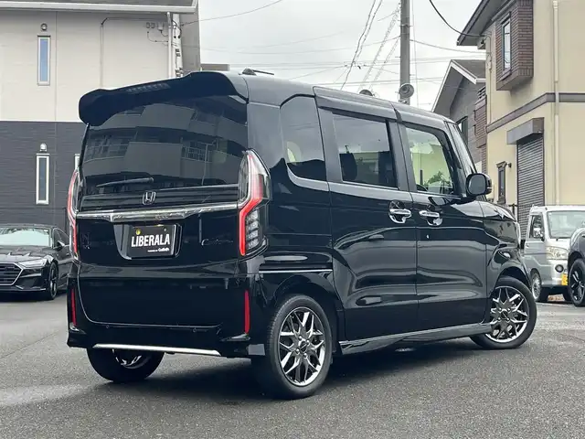 ホンダ Ｎ ＢＯＸ カスタム L ターボ 静岡県 2022(令4)年 1.5万km クリスタルブラックパール シーケンシャルウィンカー/クルーズコントロール/ワンオーナー/純正ナビ/(Bluetooth/iPad/USB/CD/DVD/フルセグ)/衝突被害軽減システム/両側パワースライドドア/スマートキー /LEDライト/ETC2.0/ドライブレコーダー /保証書/取扱説明書