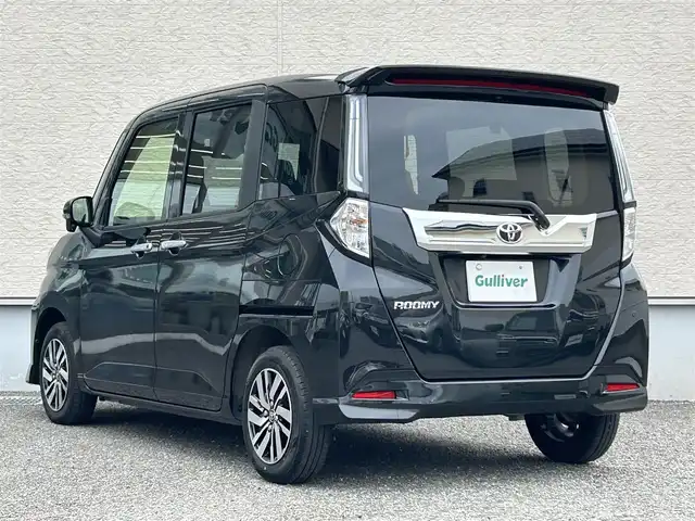 トヨタ ルーミー カスタムG 大阪府 2024(令6)年 0.8万km ブラックマイカメタリック ワンオーナー/純正9インチメモリナビ（NMZN-Y73D)/BT/CD/SD/TV/HDMI/iPod/360度カメラ/前後ドラレコ（ZDR035）/両側パワースライドドア/前後コーナーセンサー/LEDヘッドライト/LEDフロントフォグランプ/後席ロールサンシェード/純正フロアマット/プッシュスタート/スペアキー/ETC