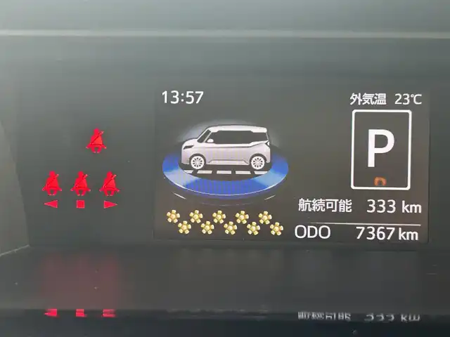 トヨタ ルーミー カスタムG 大阪府 2024(令6)年 0.8万km ブラックマイカメタリック ワンオーナー/純正9インチメモリナビ（NMZN-Y73D)/BT/CD/SD/TV/HDMI/iPod/360度カメラ/前後ドラレコ（ZDR035）/両側パワースライドドア/前後コーナーセンサー/LEDヘッドライト/LEDフロントフォグランプ/後席ロールサンシェード/純正フロアマット/プッシュスタート/スペアキー/ETC