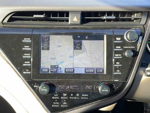 トヨタ カムリ G レザーパッケージ 静岡県 2017(平29)年 7万km プラチナホワイトパールマイカ /純正ナビ/地デジTV//純正CD/DVD/Bluetooth//バックカメラ//レザーシート//シートヒーター//セーフティセンス//レーダークルーズコントロール//オートハイビーム//ドライブレコーダー//純正18インチAW//LEDヘッドライト//スマートキー//スペアキー