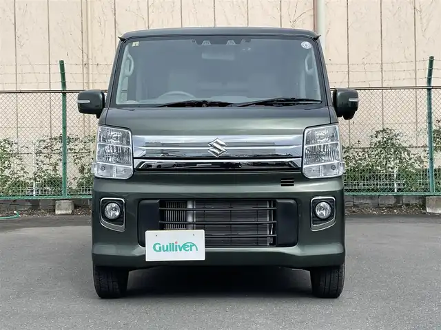 スズキ エブリィ ワゴン PZターボ スペシャル 東京都 2023(令5)年 0.9万km クールカーキPM ４ＷＤ　/メーカーＯＰ７型ディスプレイオーディオ　/両側電動ドア　/電動オートステップ　/シートヒーター　/前後ドラレコ　/ＥＴＣ　/リアコーナーセンサー　/純正１５インチＡＷ　/Ｂｌｕｅｔｏｏｔｈ　/衝突被害軽減