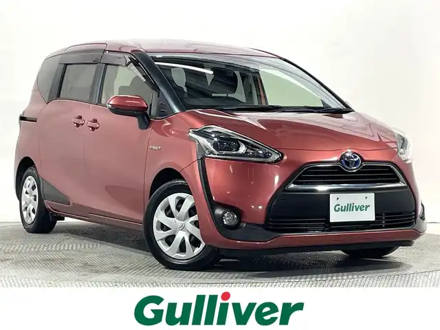 トヨタ シエンタ ハイブリッド G 大阪府 2016(平28)年 7万km レッドマイカM 純正ナビTV 両側パワースライドドア シートヒーター 衝突軽減ブレーキ レーンアシスト オートハイビーム スマートキー プッシュスタート オートライト 前後ドライブレコーダー ETC