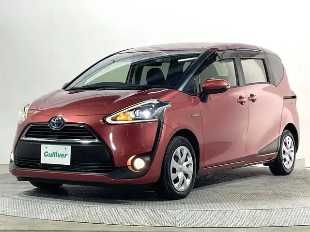 トヨタ シエンタ ハイブリッド G 大阪府 2016(平28)年 7万km レッドマイカM 純正ナビTV 両側パワースライドドア シートヒーター 衝突軽減ブレーキ レーンアシスト オートハイビーム スマートキー プッシュスタート オートライト 前後ドライブレコーダー ETC