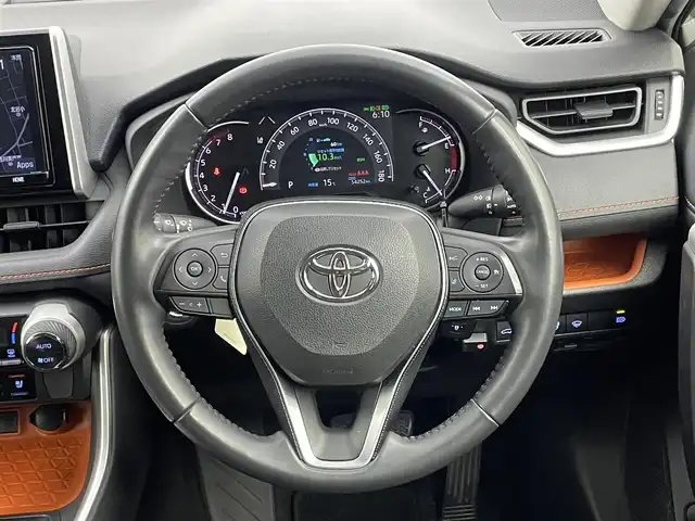 トヨタ ＲＡＶ４ アドベンチャー 埼玉県 2019(令1)年 5.5万km アッシュグレーメタリック/シアンメタリック ＴＲＤエアロ　純正９インチナビ　バックカメラ　ＢＳＭ　ビルトインＥＴＣ　ドライブレコーダー　セーフティセンス　レーダークルーズ　デジタルインナーミラー　シートヒーター　オートハイビーム　ＡＣ１００Ｖ
