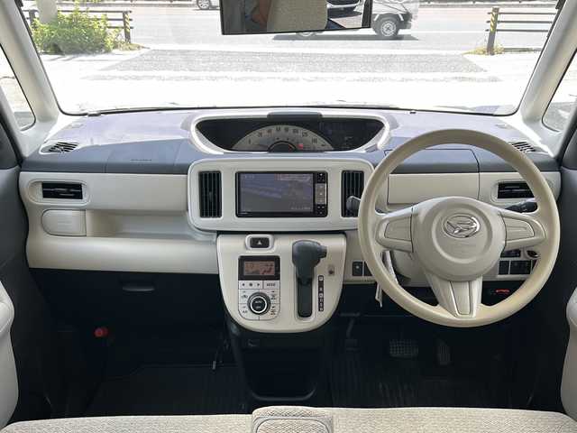 ダイハツ ムーヴ キャンバス X LTD SA Ⅱ 沖縄県 2018(平30)年 5.7万km パールホワイトⅢ/スムースグレーマイカメタリック 2トーン 純正ナビ/（ＡＭ／ＦＭ／ＣＤ／ＤＶＤ／ＢＴ）/フルセグＴＶ/バックモニター/両側パワスラ/衝突軽減/ルーフキャリア/コーナーセンサー/ドラレコ/ＥＴＣ/純正フロアマット/プッシュスタート/オートライト/アイドリングストップ